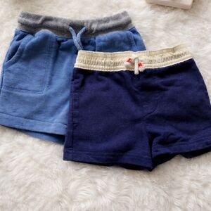 Baby Boy Blue and Navy Shorts Set